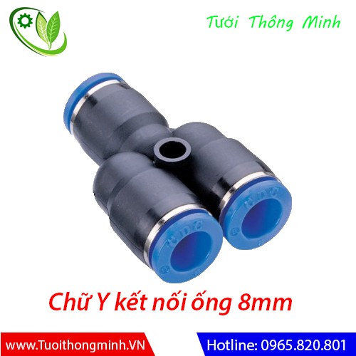 Cút nối chữ Y phi 8mm