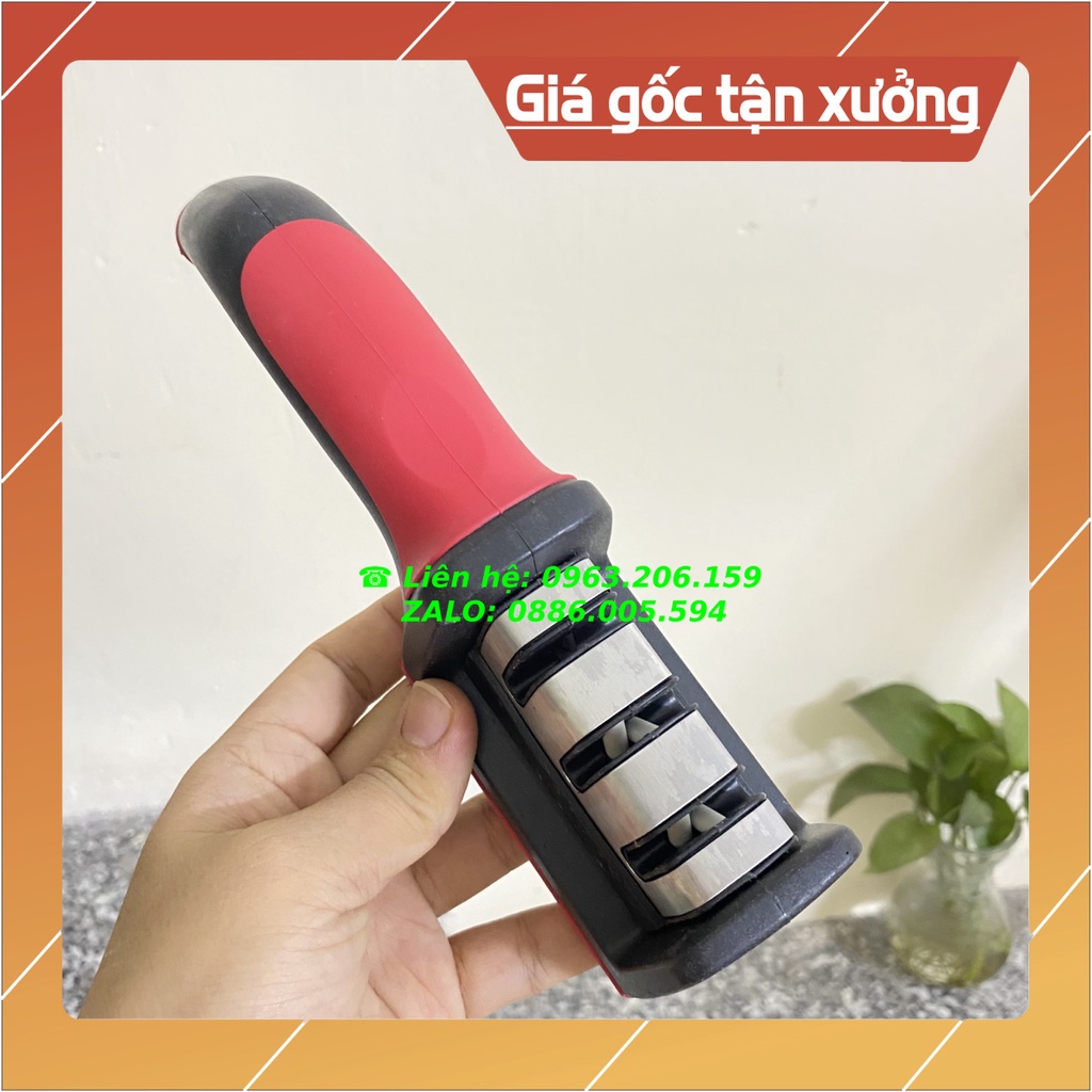 [HOT] Dụng Cụ Mài Dao Inox 3 Rãnh 3 Cấp Độ Cao Cấp