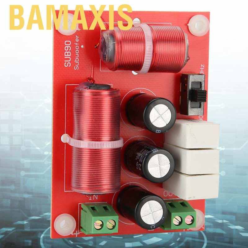 Bamaxis 3 Way Audio Speaker Crossover Filter 120W Bass Frequency Divider for 4‑8in Supplies