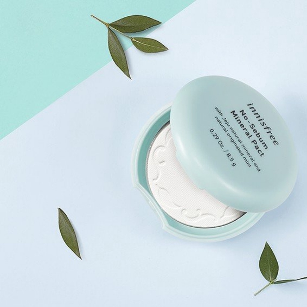 Phấn phủ kiềm dầu dạng nén Innisfree No Sebum Mineral Pact 8.5g new