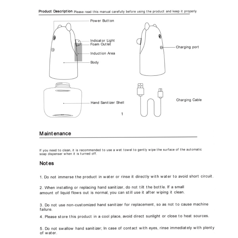 Bình Đựng Xà Phòng Rảnh Tay Cảm Biến Hồng Ngoại Tự Động