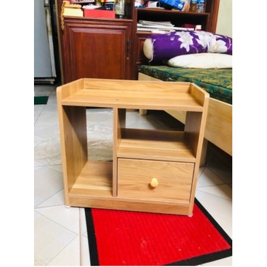 Kệ Đầu Giường 2 Hộc Ngăn Kéo Bằng Gỗ MDF Hiện Đại Tự Lắp Ghép Cực Đơn Giản