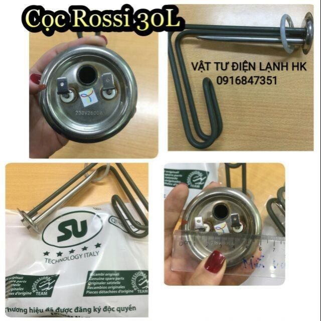 Sợi đốt kèm gioăng ruột bình nóng lạnh ROSSI cọc ROSI 15L 30L