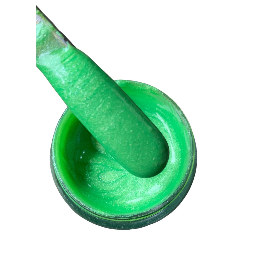 30g Sơn Acrylic Nhũ Xanh Lá Cẩm Thạch Phớt Ngọc Trai Trắng Hạt To (A-8)