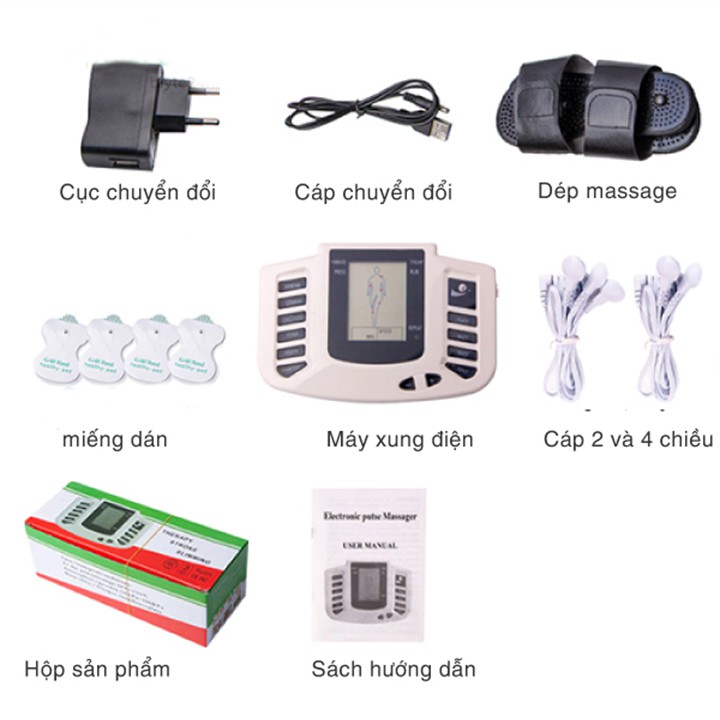 Máy massage châm cứu bấm huyệt xung điện đa năng