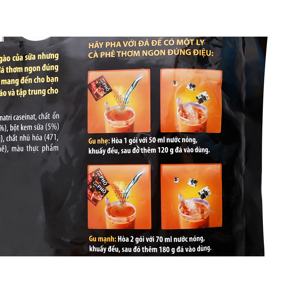 Cà phê sữa đá Cafe Phố 720g ( 30 gói x 24g )