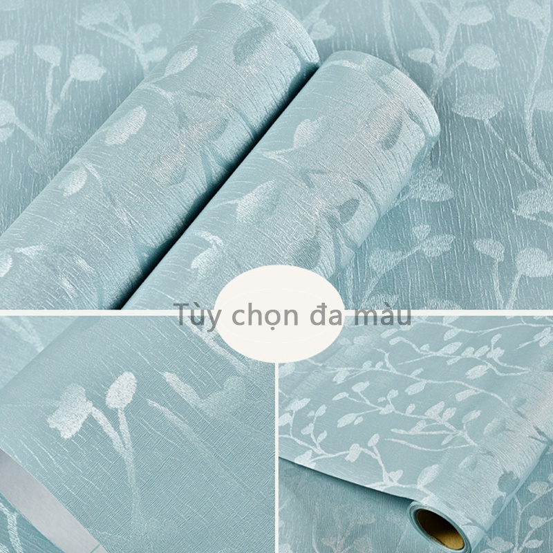 Tập decal giấy dán tường màu hồng khổ 45cm keo sẵn