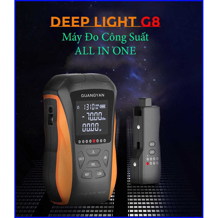 Máy đo công suất quang 5in1 Deep Light G8 đa chức năng