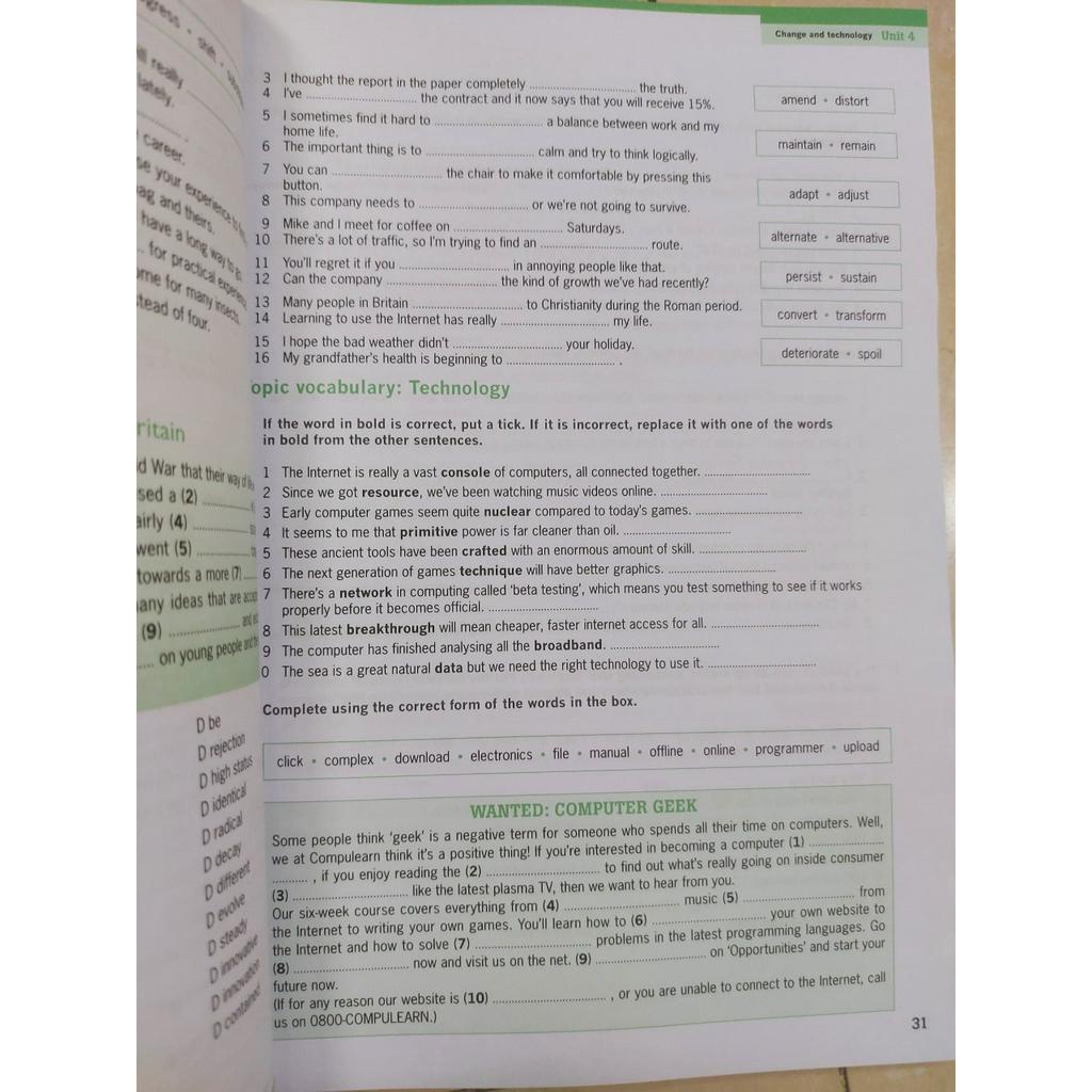 Sách - Giáo Trình Destination C1&amp;C2 (Kèm Đáp Án) Phiên bản mới +Audio phần nghe