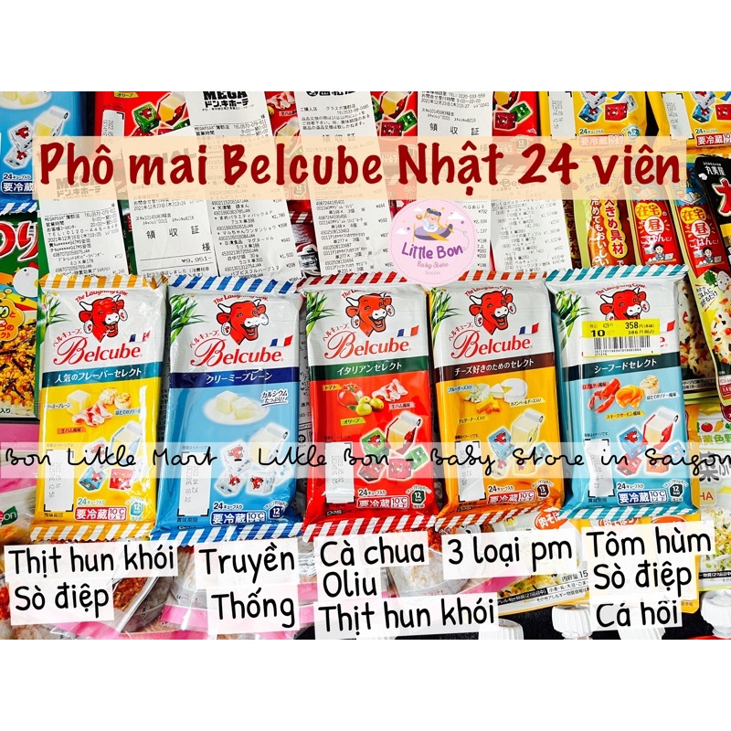 Phô mai Belcube Nhật 24 viên bay air