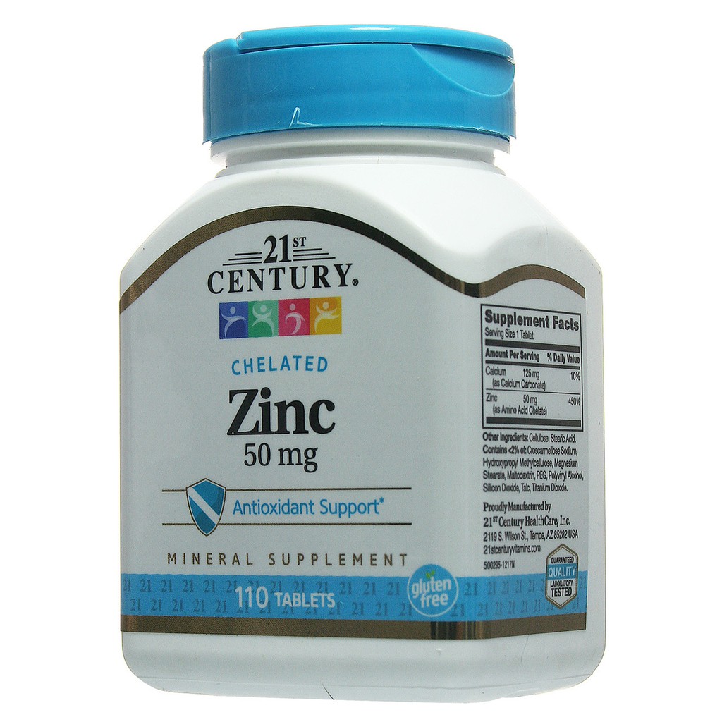 [ 21ST CENTURY ] ZINC ( KẼM ) GIÚP TĂNG CƯỜNG ĐỀ KHÁNG, GIẢM MỤN VÀ TĂNG SINH LÝ