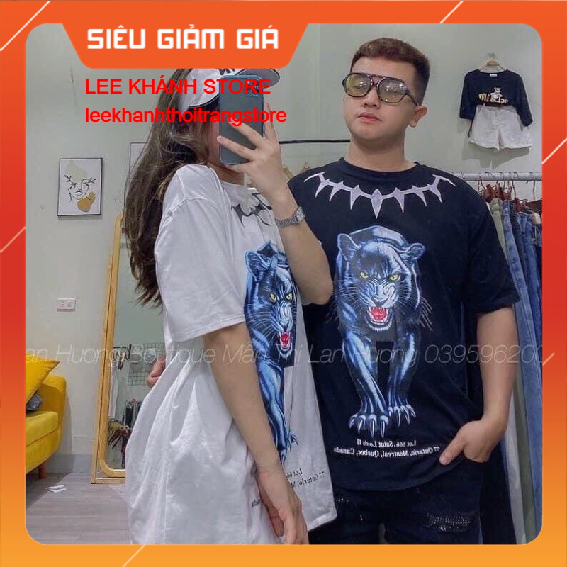 [GIẢM GIÁ] Áo Thun Tay Lỡ Unisex Hình Con Hổ,Áo Phông Form Rộng Freesize Nam Nữ Ulzzang{Shop Lee Khánh Store}