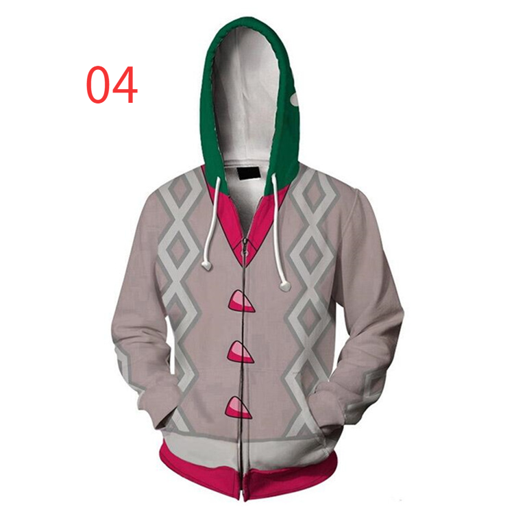 Pokémon Zipper Hoodie 3D Print Coat unisex Outerwear fashion Jacket