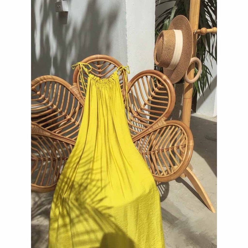 đầm maxi cổ yếm vãi dũi | BigBuy360 - bigbuy360.vn