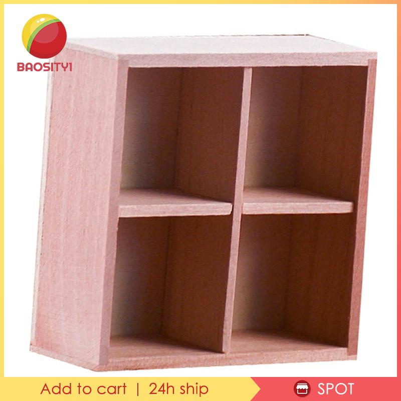 Tủ Gỗ Mini Tỉ Lệ 1:12 Trang Trí Nhà Búp Bê