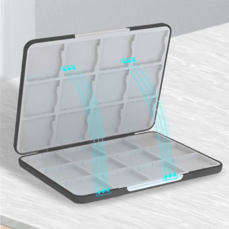 Hộp Đựng Thẻ game 3ds 24 Trong 1 Bằng Silicon Tiện Dụng Giá Đỡ