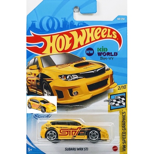 Xe mô hình Hot Wheels basic Subaru WRX STI GRY42.