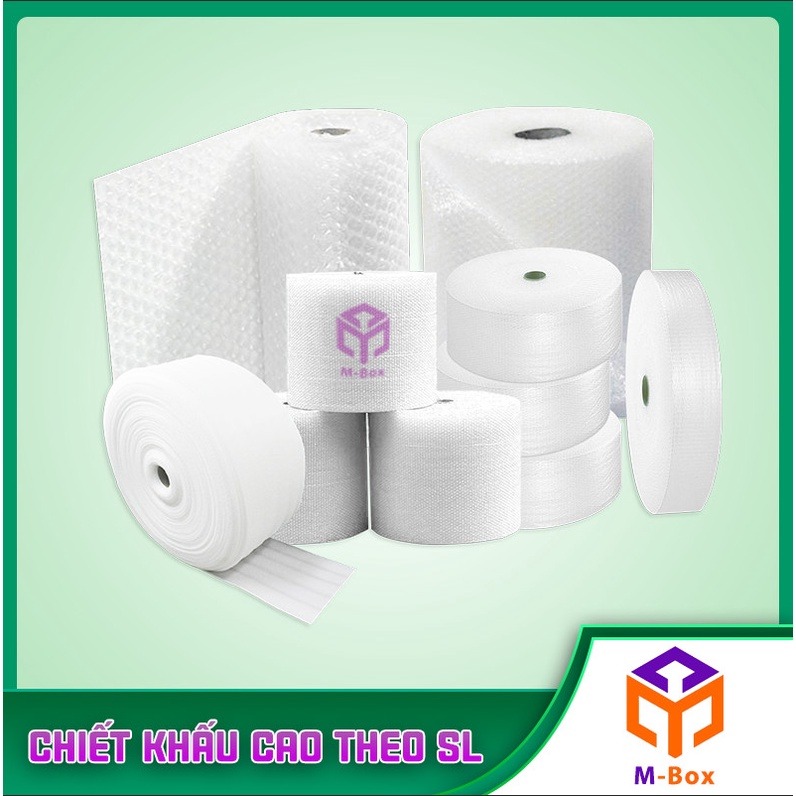 Mboxx - Cuộn Xốp Khí, Bọc Chống Sốc, Xốp Nổ,xốp khí - Đóng Bọc Hàng - Chống Sốc Bóng Khí Xốp chống sốc gói hàng