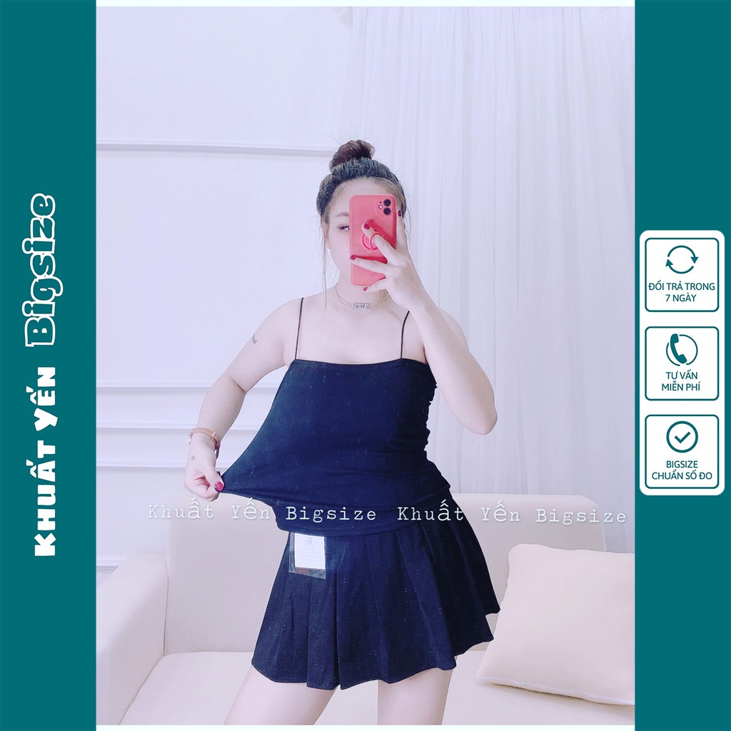 Áo bigsize sexy 2 dây thun co giãn 50kg đến 100kg