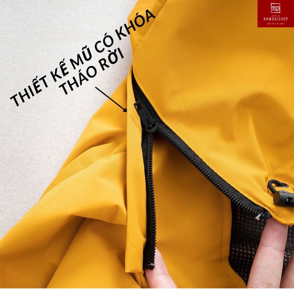 Áo gió nam chống nước cao cấp 2 lớp vải tráng bạc, chống mưa, chống gió, chống nắng hoàn toàn