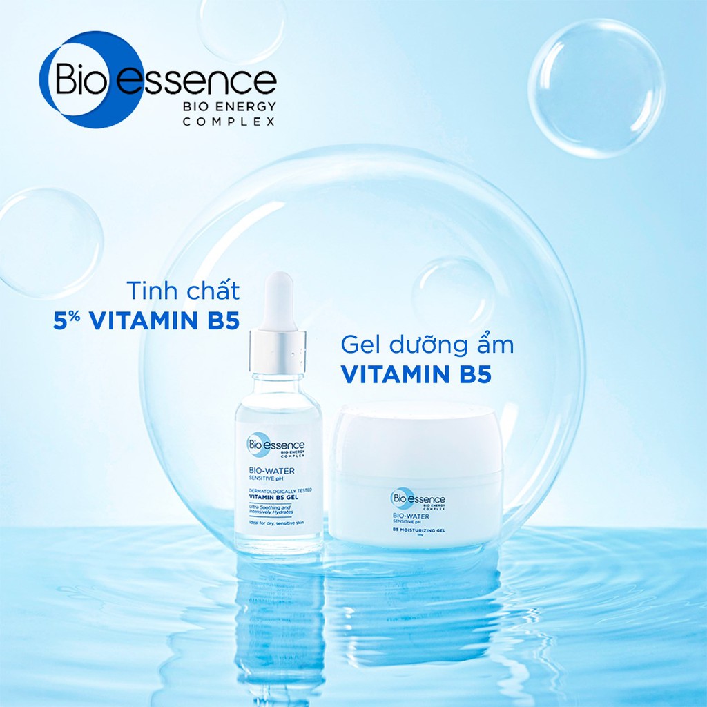 [Mã COSWIPRO8 GIẢM 8% ĐƠN 250K] Combo dưỡng ẩm Bio-Essence Bio-Water (Tinh chất Vitamin B5 30ml+ Kem Moist-in Gel 50g) | BigBuy360 - bigbuy360.vn