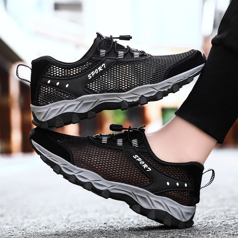 Men's Shoes 2021 Summer Mesh Shoes Men Breathable Thin Version Of The Shoes Wild Online Tide Shoes Men's Sports Casual S