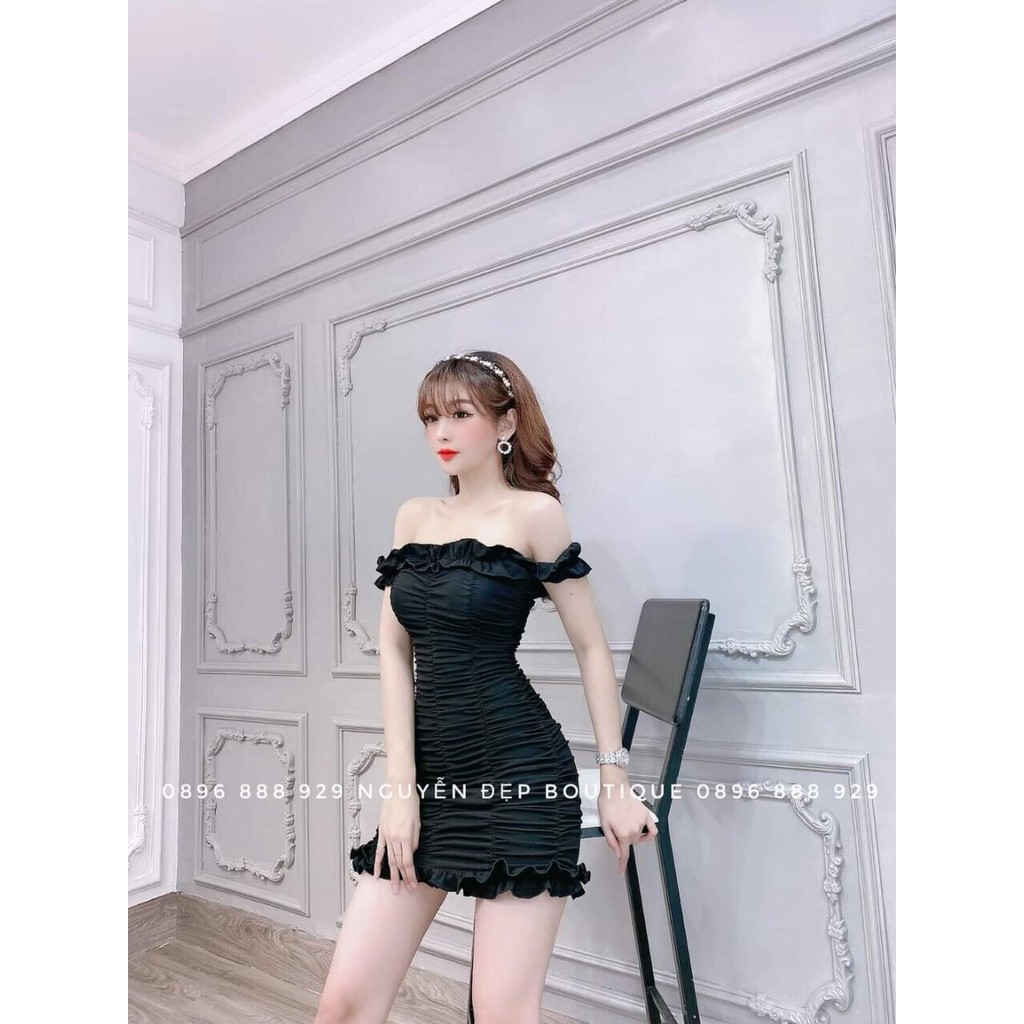 ĐẦM BODY TRỄ VAI NHÚN ( CÓ MÚT NGỰC ) THỜI TRANG NỮ VALKYRIE TVN65 | BigBuy360 - bigbuy360.vn