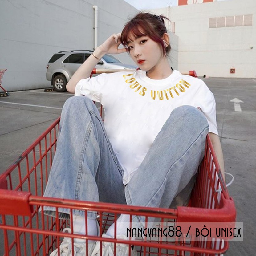 Áo Thun Tay Lỡ Thời Trang Nam_Nữ Chữ Vàng Kim Siêu Đẹp | BigBuy360 - bigbuy360.vn