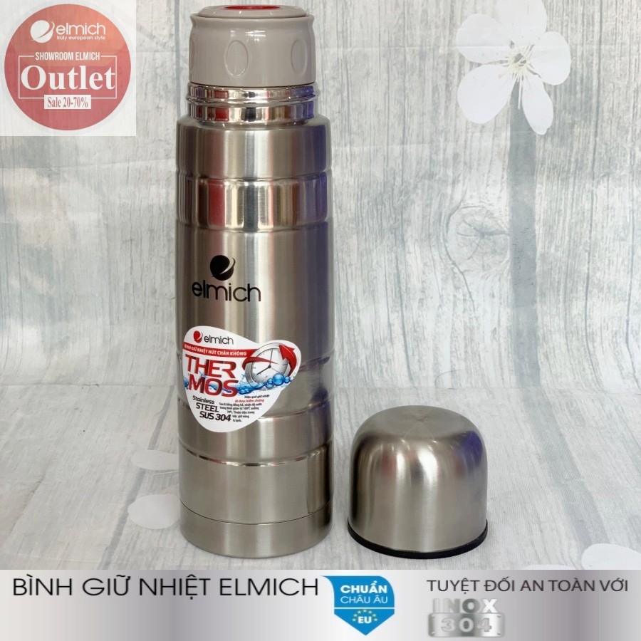 Bình Giữ Nhiệt Inox 304 Nóng 8h Lạnh 12h ELMICH EL 519x 500ml/750ml/1000ml