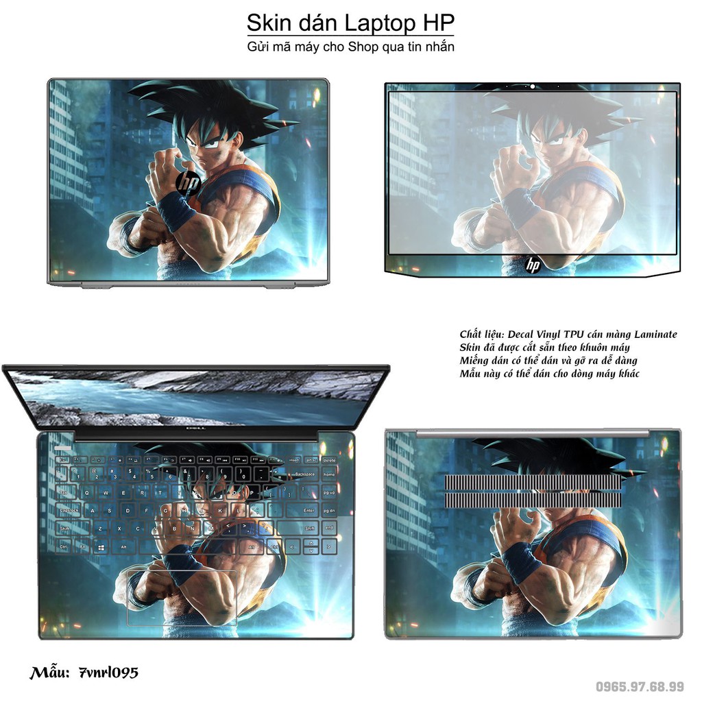 Skin dán Laptop HP in hình Dragon Ball _nhiều mẫu 2 (inbox mã máy cho Shop)