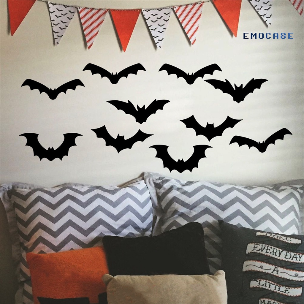 Đề Can Dán Tường / Cửa Sổ Trang Trí Halloween Kinh Dị DIY
