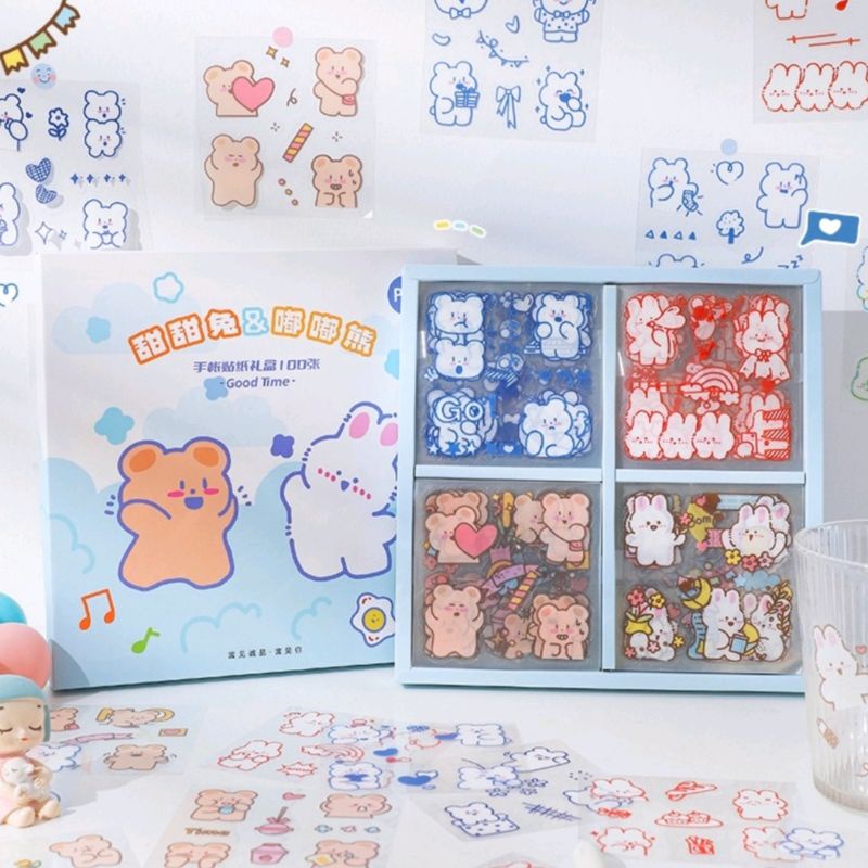 4 tấm sticker cute mẫu ngẫu nhiên
