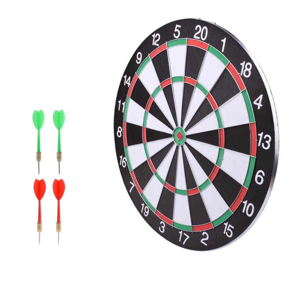 Bộ Bảng Phi Tiêu treo tường đường kính 30cm cao cấp bằng gỗ BẠch đàn trang trí cửa hàng quán bar trà sữa cafe shop