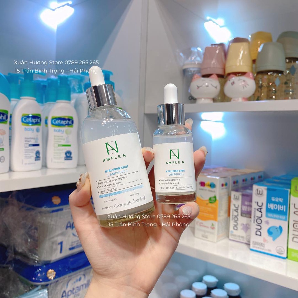 TINH CHẤT CẤP ẨM, CẤP NƯỚC SÂU AMPLE:N HYALURON SHOT AMPOULE