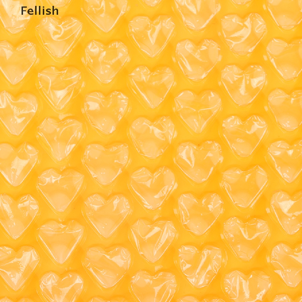 [Fellish] 10Pc 15*10cm Heart-Shaped Bubble Foam Wrap For Packing Mailers Padded Bags 436VN