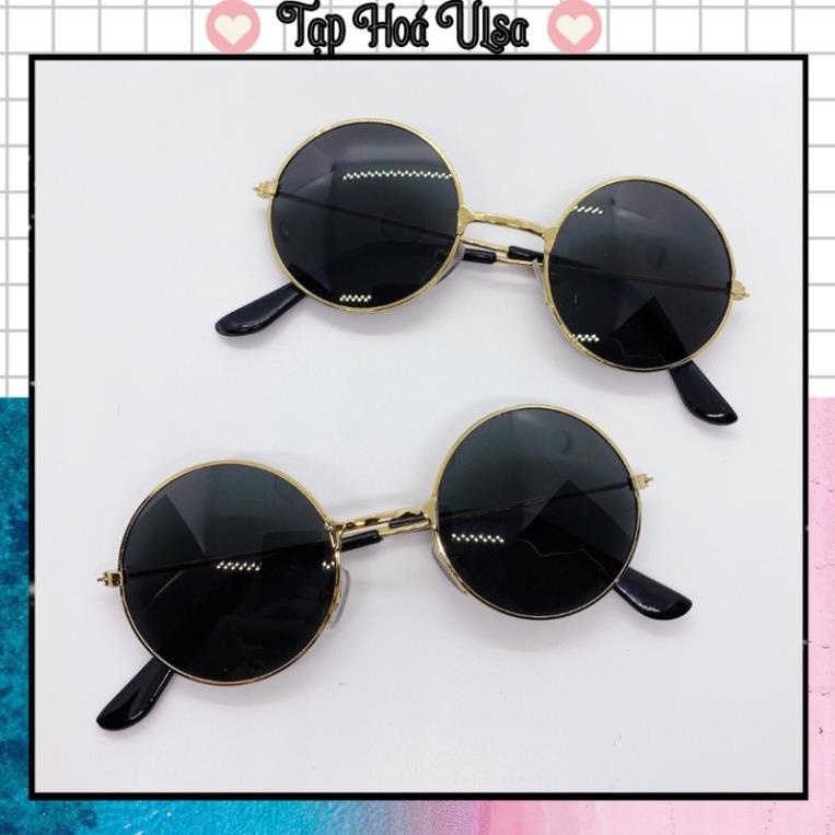 Kính tròn thầy bói siêu kute cho bé, gọng kính vintage chống nắng, bụi cho bé trai và bé gái