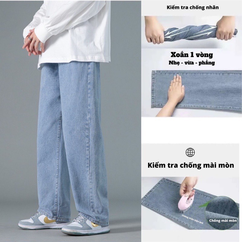 [Giá Sỉ] Quần Jeans Baggy ống suông Nam Chất liệu Co dãn Cao cấp 277 Trẻ trung cực hot | BigBuy360 - bigbuy360.vn