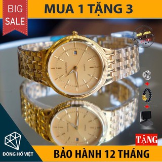 [MẪU HOT] Đồng Hồ Nam Nữ Baishuns BS3 dây thép kim loại cao cấp, phong cách lịch lãm trẻ trung