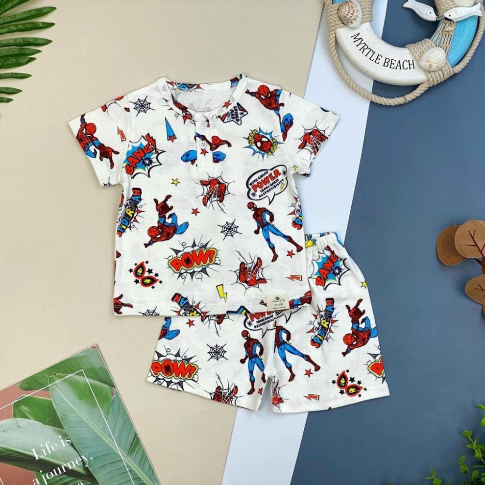 Đồ bộ sơ sinh LITIBABY in hình, chất vải cotton mát mịn. Mã BSHC01030322