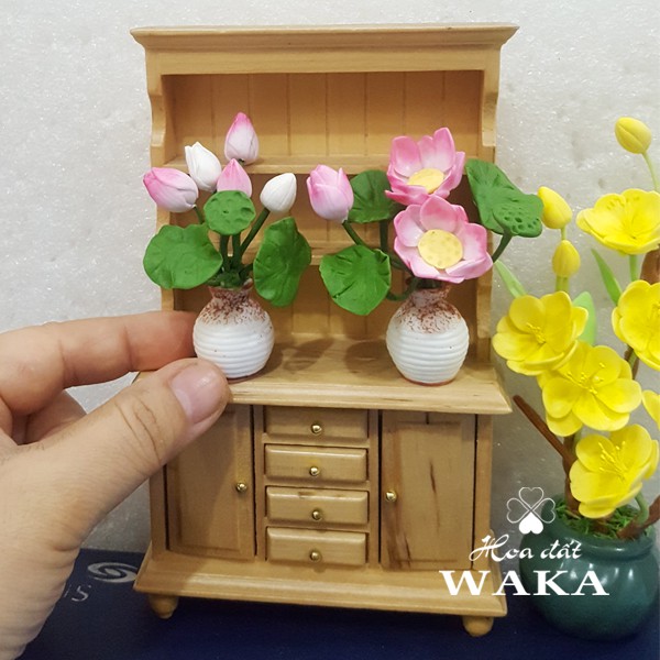 Mô Hình Chậu Sen 01 Mini Tỉ Lệ 1/12