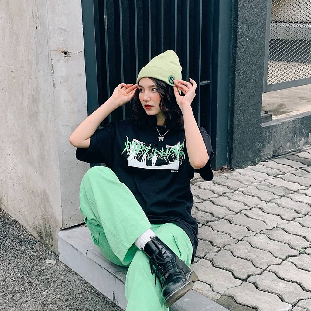 Áo Isolation - Đen/Xanh lá