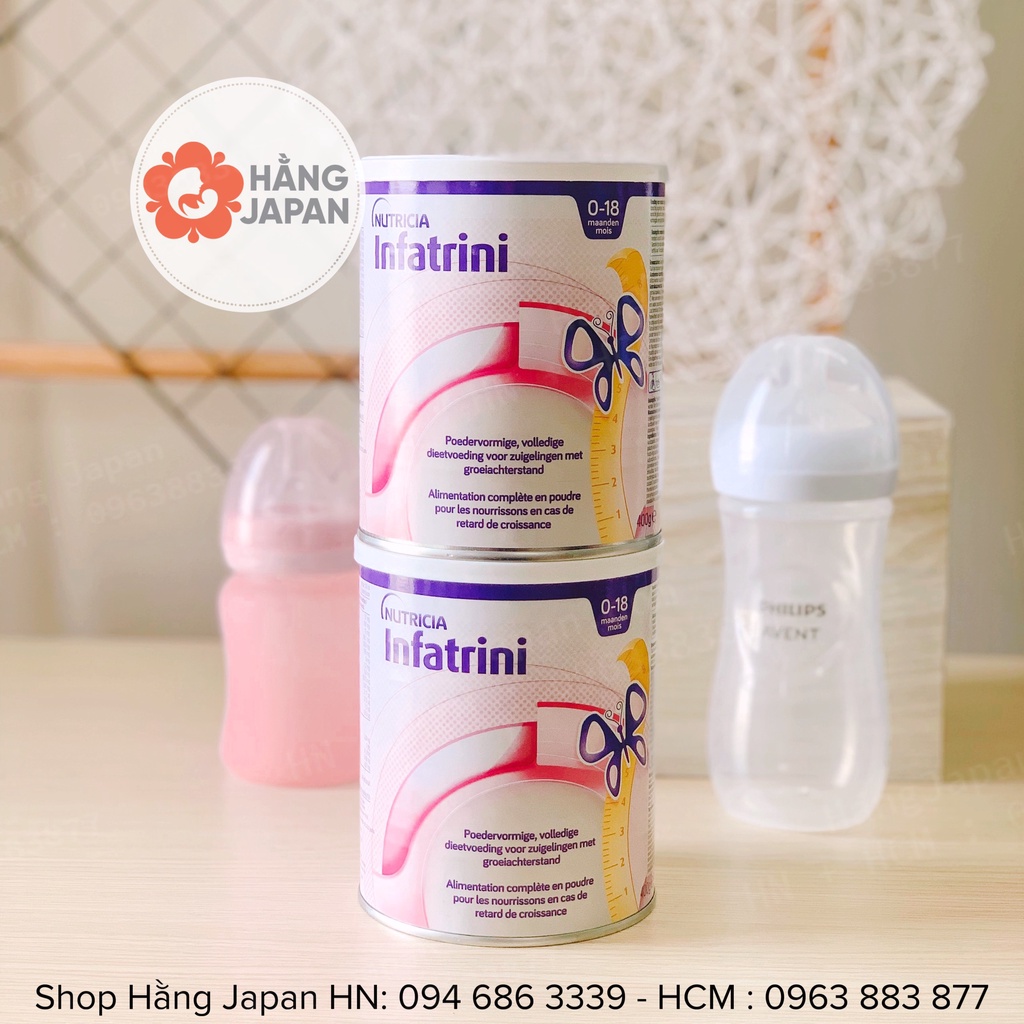 Sữa bột Infatrini 400gr Hàng Đức cho bé từ 0 -18 tháng