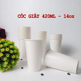50 chiếc cốc giấy 420ml - 14oz hàng cao cấp hàn quốc