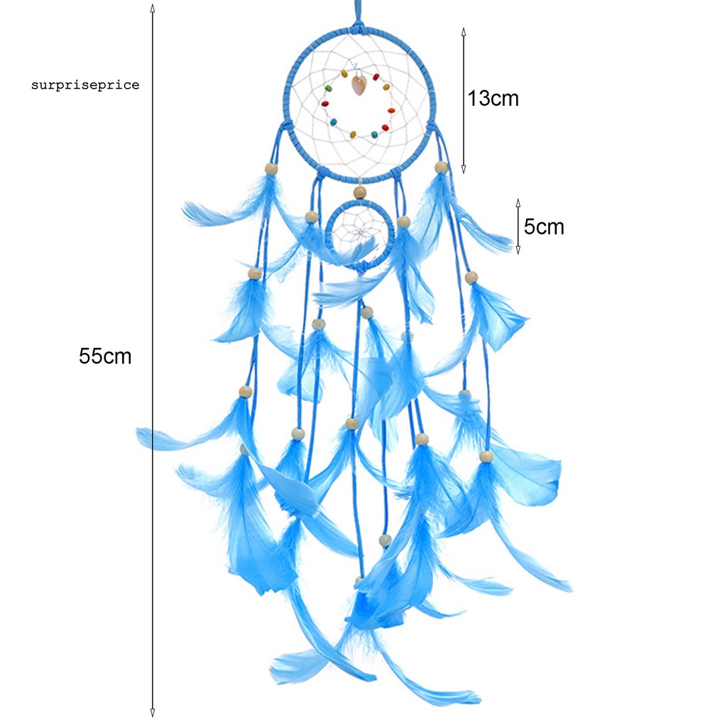 Vòng Bắt Giấc Mơ Dệt Tay Có Đèn LED Trang Trí Nhà Ở