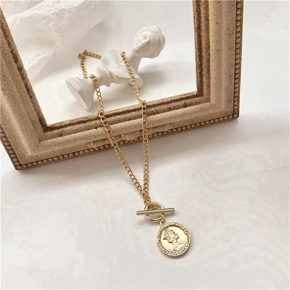 Dây Chuyền Hợp Kim Hình Đồng Xu Xinh Xắn