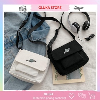 Túi vải tote đeo chéo đi học mềm đẹp giá rẻ OLUKA STORE TĐV063Túi vải tote đeo chéo đi học mềm đẹp giá rẻ OLUKA STORE TĐ