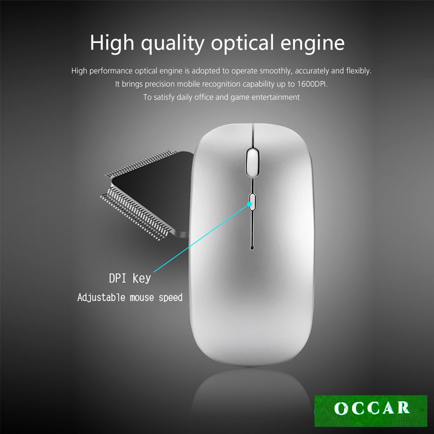 [PHIÊN BẢN 2022] Chuột Không Dây Bluetooth Bản Nâng Cấp, Không Âm Thanh, Không Dùng Pin, Không Phát Quang, Nhanh, Occar | BigBuy360 - bigbuy360.vn