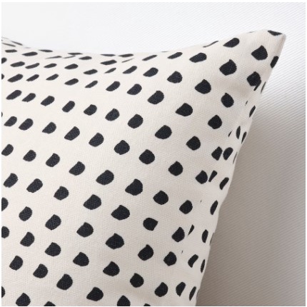 GỐI FJÄLLTIMOTEJ IKEA - TRẮNG / ĐEN 30x58 cm