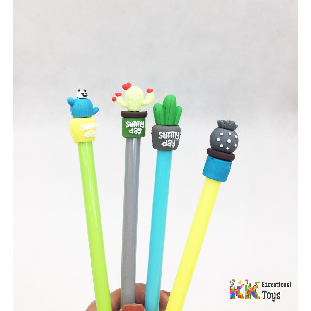 Đồ dùng học tập/Quà tặng cho con:  Bút gel nước hình cây xương rồng ngộ nghĩnh - KKStore