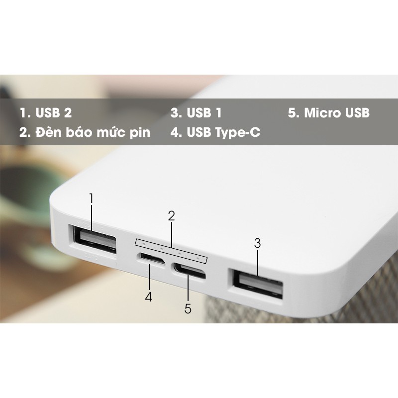 Pin sạc dự phòng Xiaomi Redmi 10000MAH VXN4286GL - Hàng Chính Hãng DGW